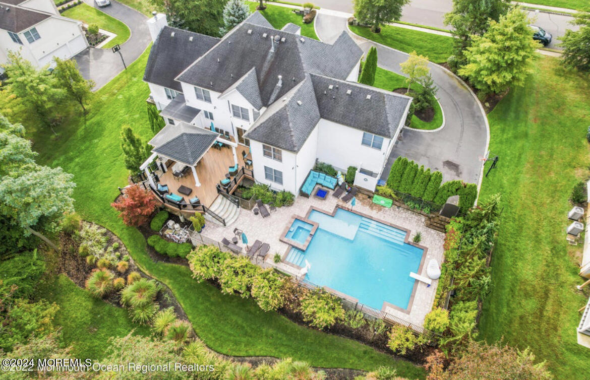 29 Northwoods Road Asbury Park, NJ 07712 - Photo 34 of 34 an aerial view of residential house with outdoor space and swimming pool