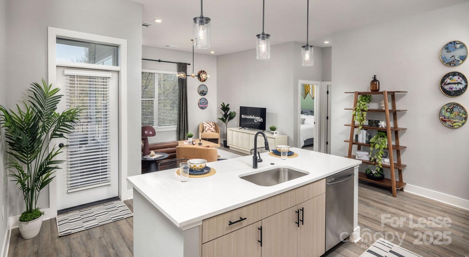 1015 North Alexander Street, Unit B5 Charlotte, NC 28206 - Photo 22 of 31 a kitchen that has a sink and a stove in it