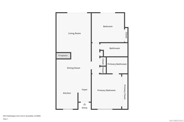 $465,000 | 810 East Washington Avenue, Unit E, Escondido, CA 92025
