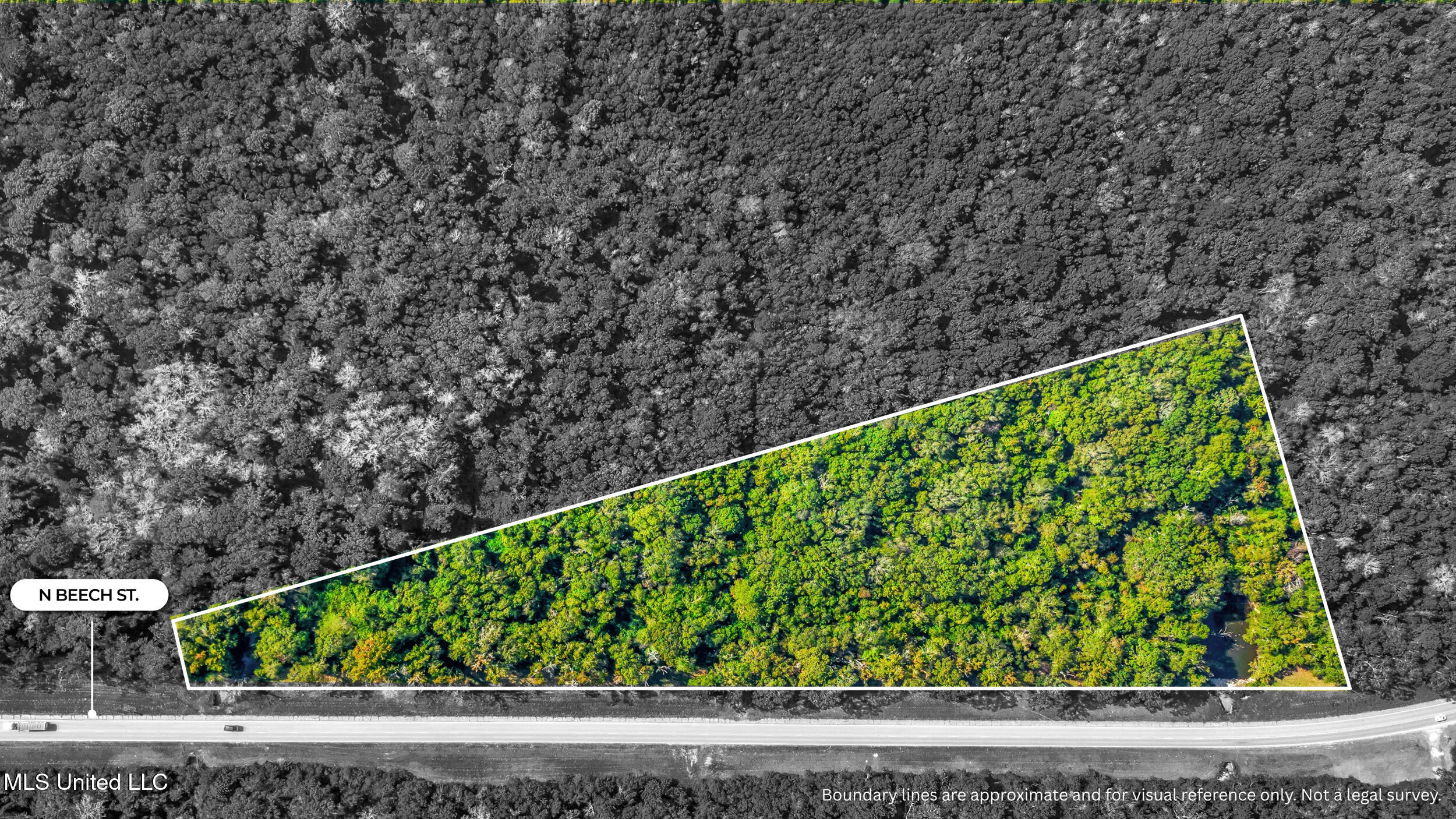 North Beech Street Picayune, MS 39466 - Photo 5 of 23 aerial 5 b&w markers