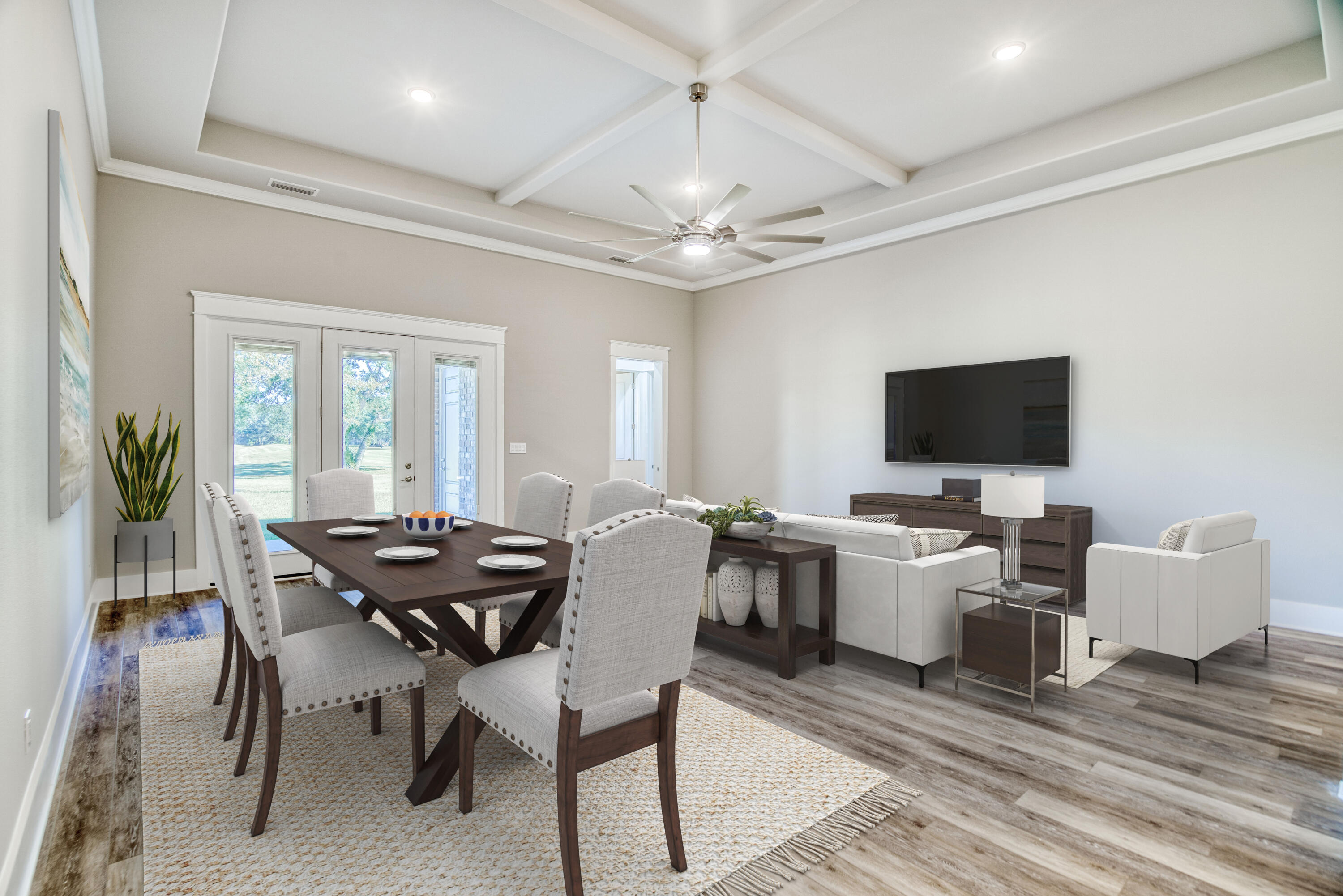 2864 P.G.A Boulevard Navarre, FL 32566 - Photo 14 of 52 a view of a dining room with furniture window and wooden floor