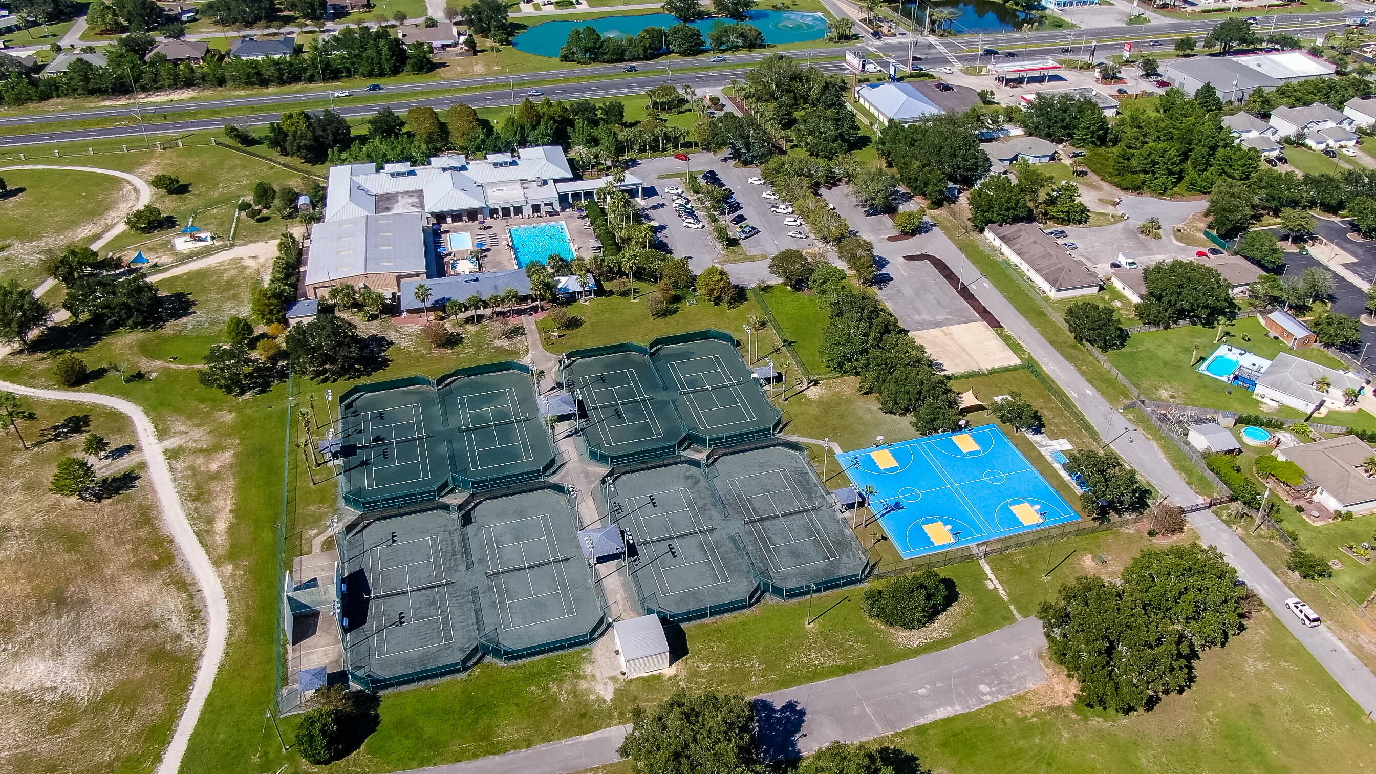 2864 P.G.A Boulevard Navarre, FL 32566 - Photo 48 of 52 an aerial view of residential houses with outdoor space