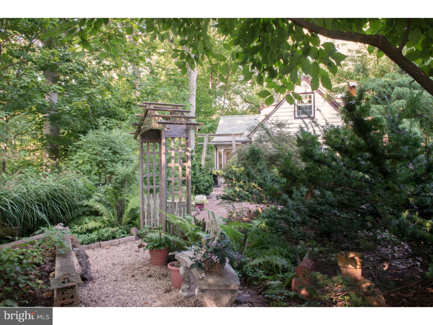 212 North Bent Road Wyncote, PA 19095 - Photo 24 of 25 a view of a yard with plants and large trees