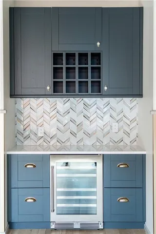 a view of a livingroom with wooden floor