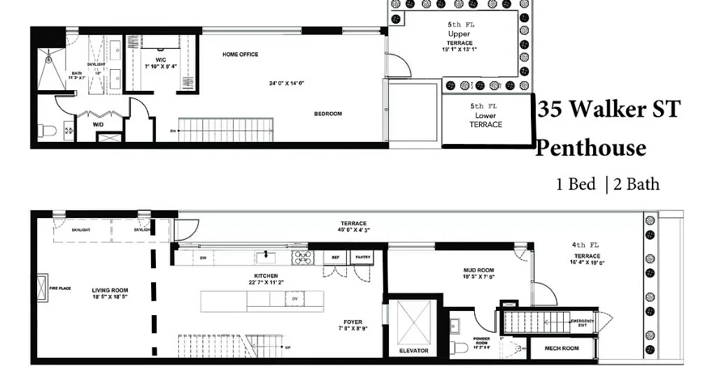35 Walker Street, Unit PH Manhattan, NY 10013 - Photo 14 of 14