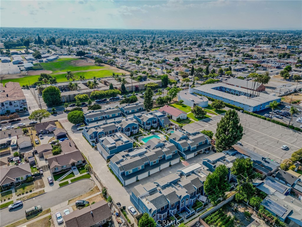 14738 Pioneer Boulevard Norwalk, CA 90650 - Photo 12 of 72 an aerial view of a city with lots of residential buildings