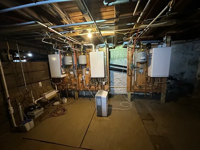 a view of water heater room