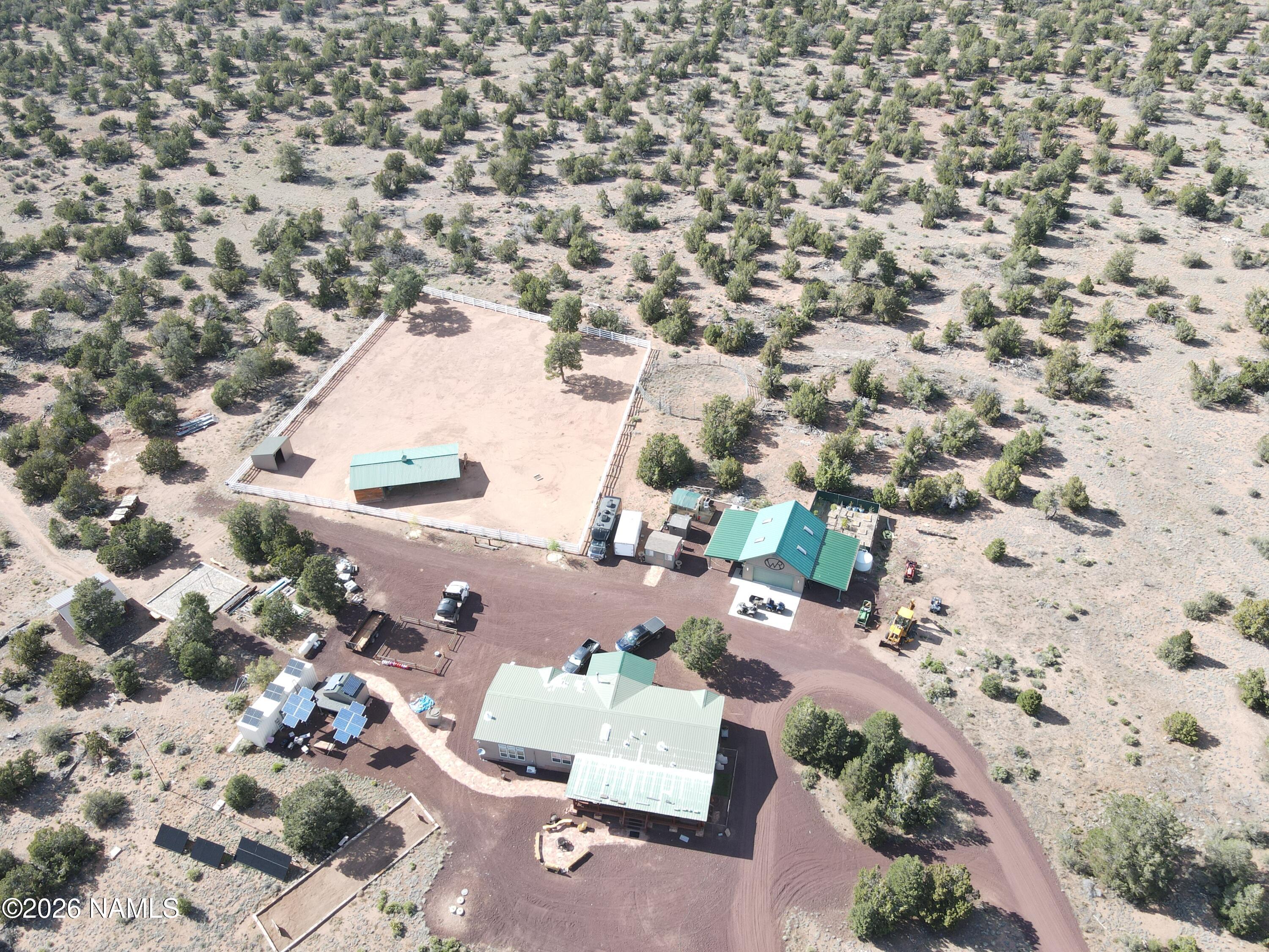 8348 Red Butte Road Williams, AZ 86046 - Photo 82 of 89 an aerial view of residential houses with outdoor space