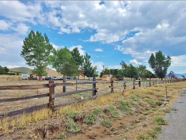 a view of outdoor space with garden
