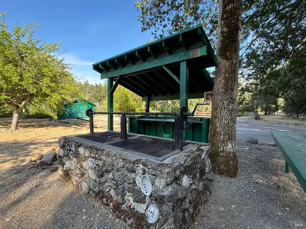 a view of outdoor space with seating