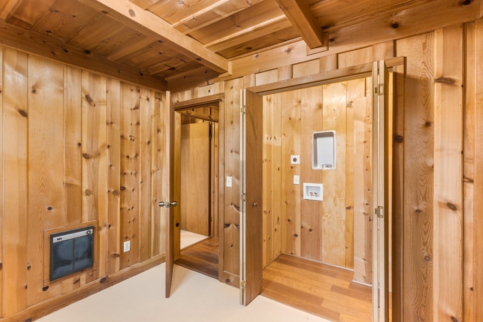 795 Buck Falls Road Highlands, NC 28741 - Photo 35 of 39 Bedroom with washer and dryer hookups located in the closet