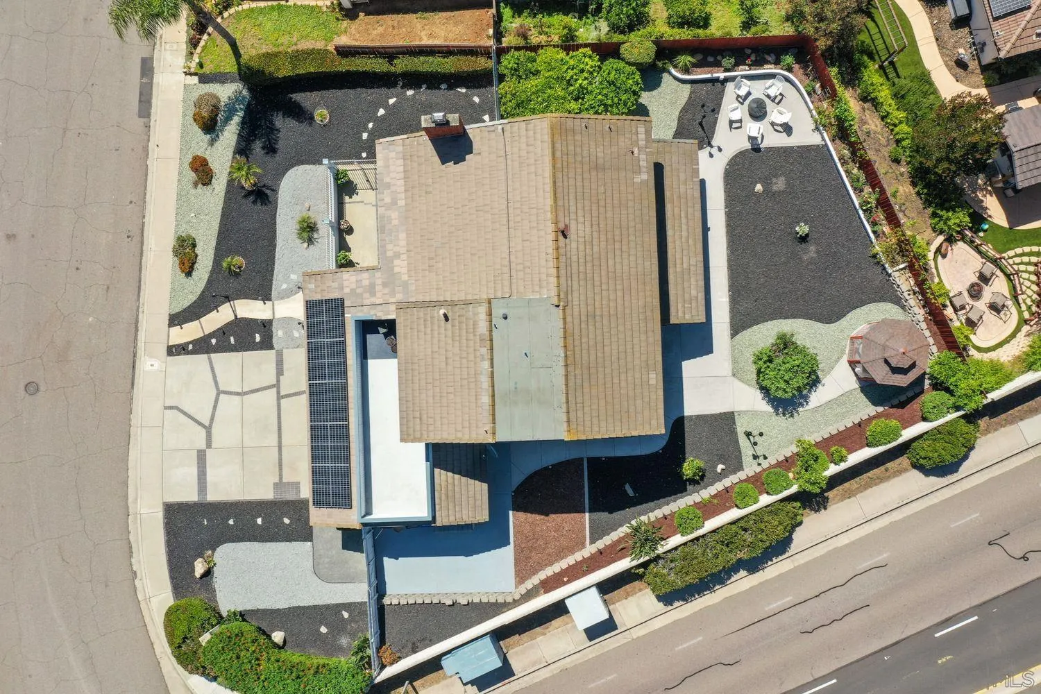 12496 Bodega Road San Diego, CA 92128 - Photo 35 of 44 an aerial view of a house with a swimming pool