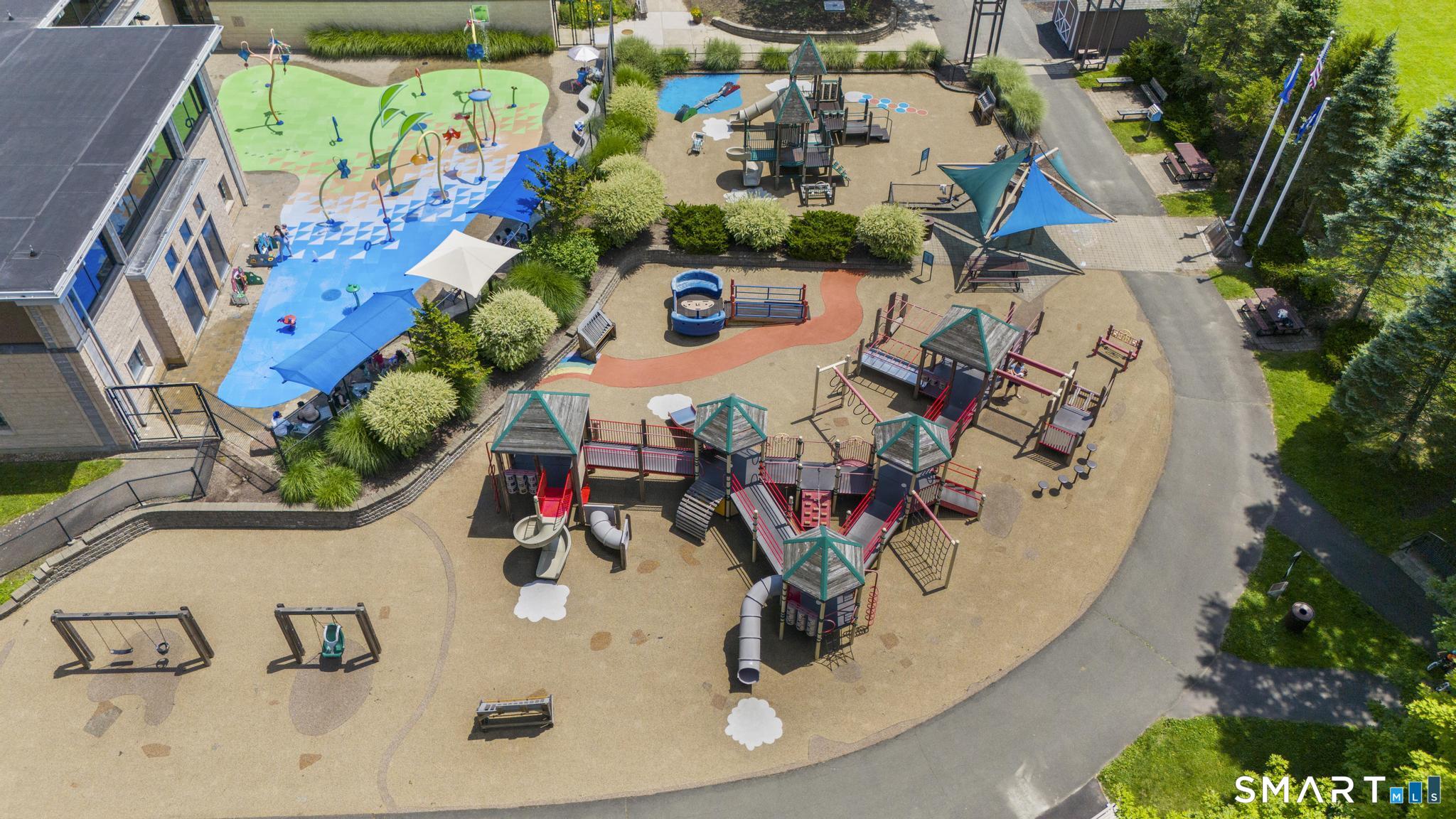 8 Summit Lane Ridgefield, CT 06877 - Photo 39 of 40 an aerial view of a house with a swimming pool