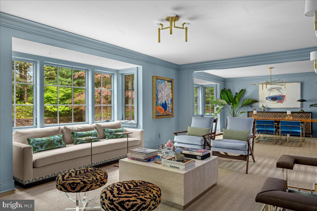 6450 Old Carversville Road New Hope, PA 18938 - Photo 6 of 89 a living room with furniture a rug and a large window
