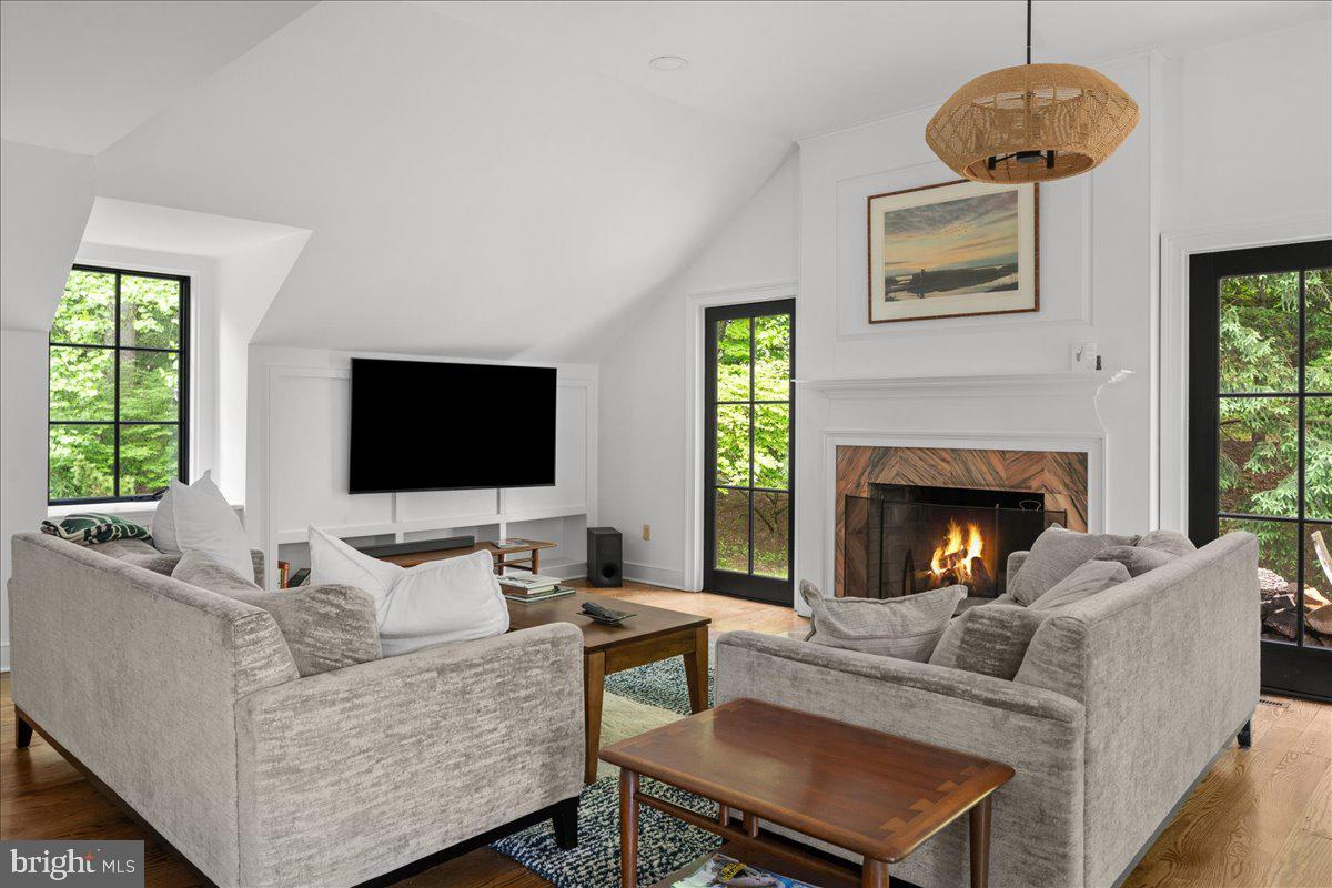 6450 Old Carversville Road New Hope, PA 18938 - Photo 76 of 89 a living room with furniture and a fireplace