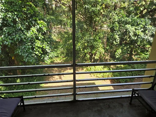 a view of a lake with couches chairs