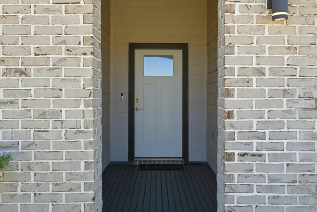 a view of a brick wall