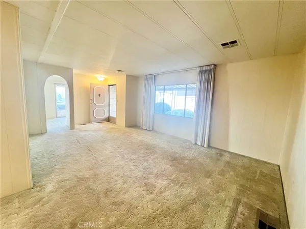 a view of a room with window