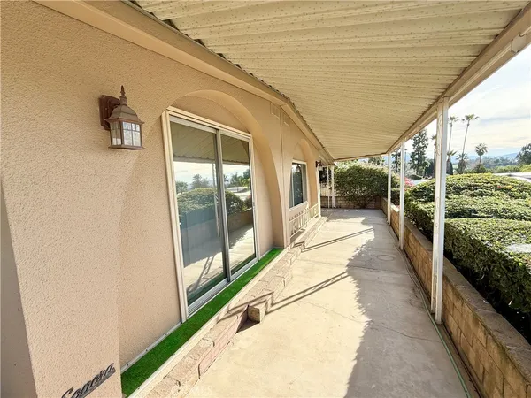 a view of a balcony