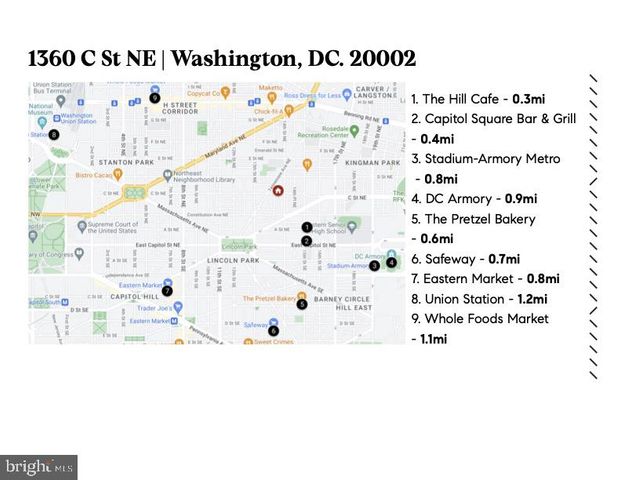 $695,000 | 1360 C Street Northeast, Washington, DC 20002