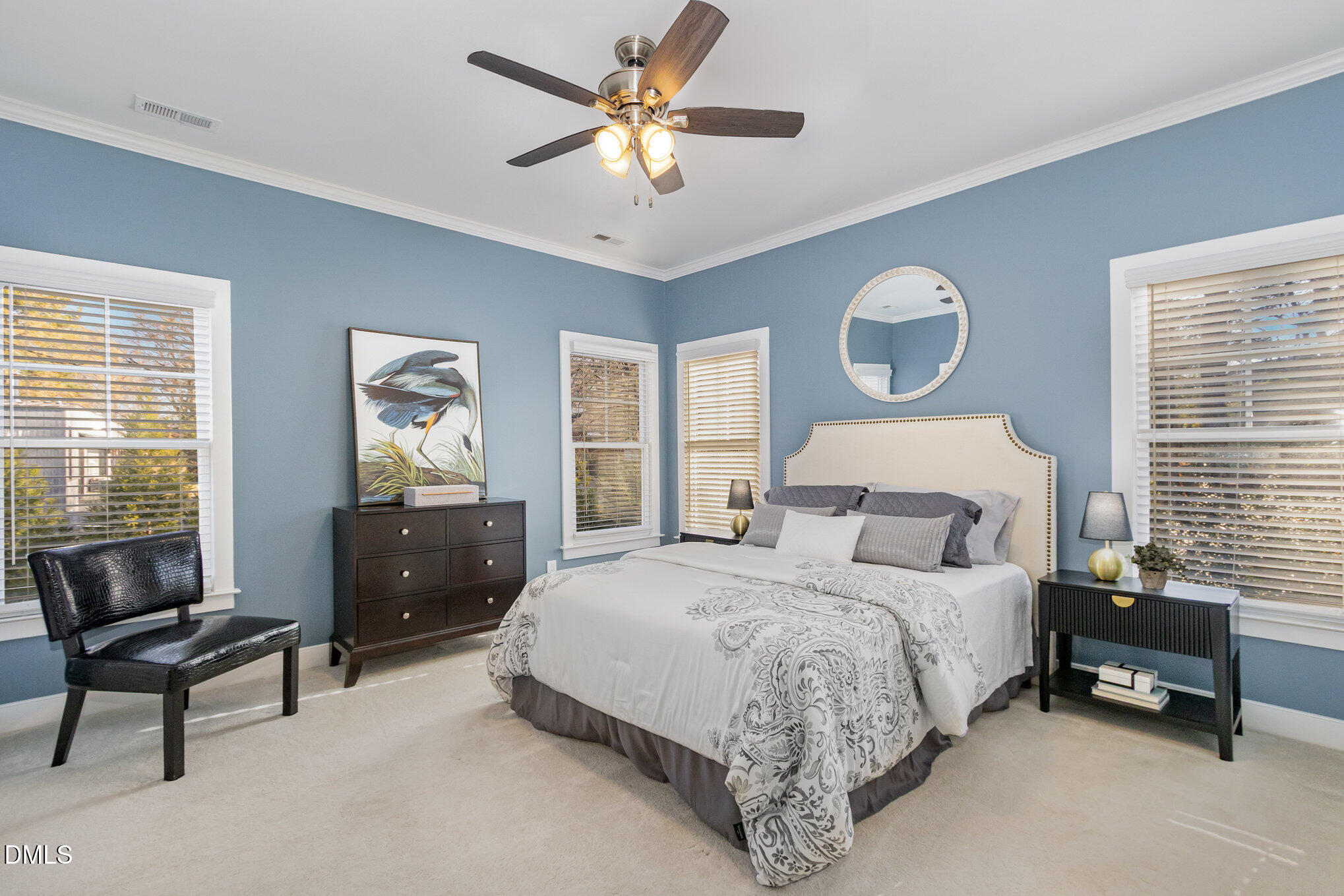 1340 Courtland Drive Raleigh, NC 27604 - Photo 21 of 42 a bedroom with a bed and a window