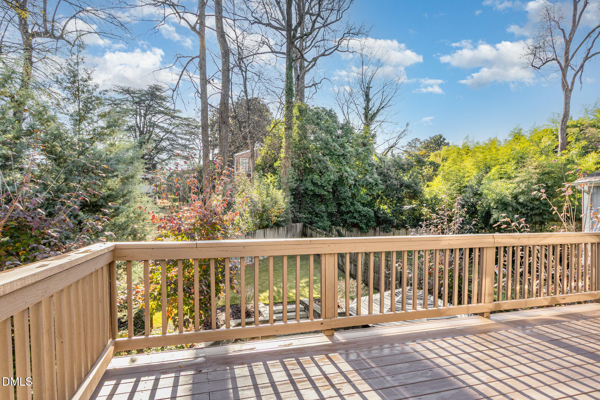 1340 Courtland Drive Raleigh, NC 27604 - Photo 33 of 42 a view of balcony with wooden floor and fence