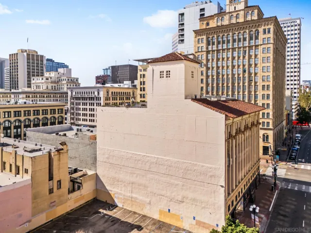 a view of a building with city view