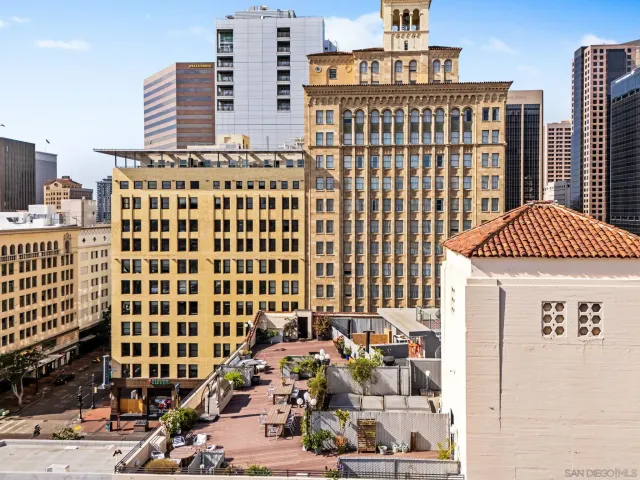 a front view of a building