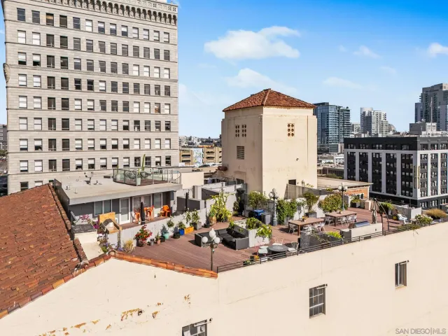 city view with tall buildings