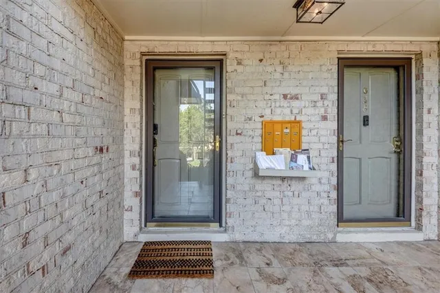 a view of a entryway door of the house