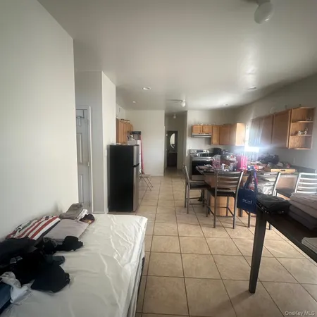 a room with furniture and a table