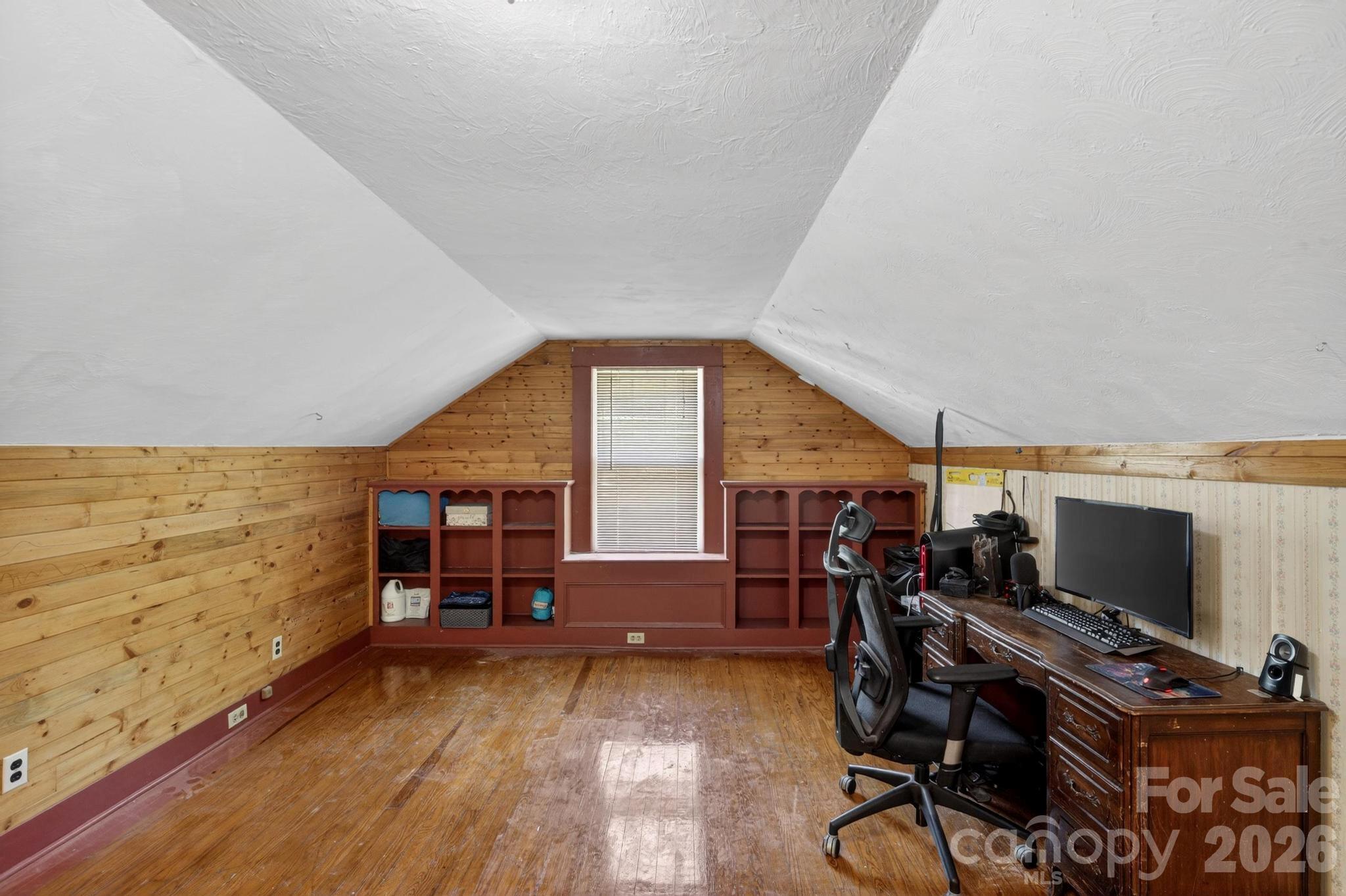 828 Jamestown Road Morganton, NC 28655 - Photo 21 of 36 a workspace with furniture hardwood and a window