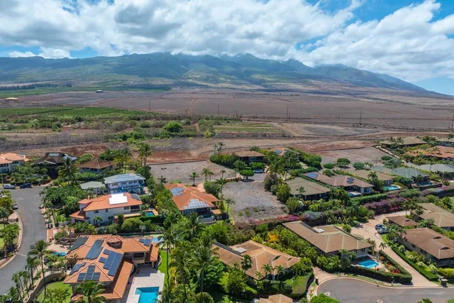 an aerial view of residential house with outdoor space