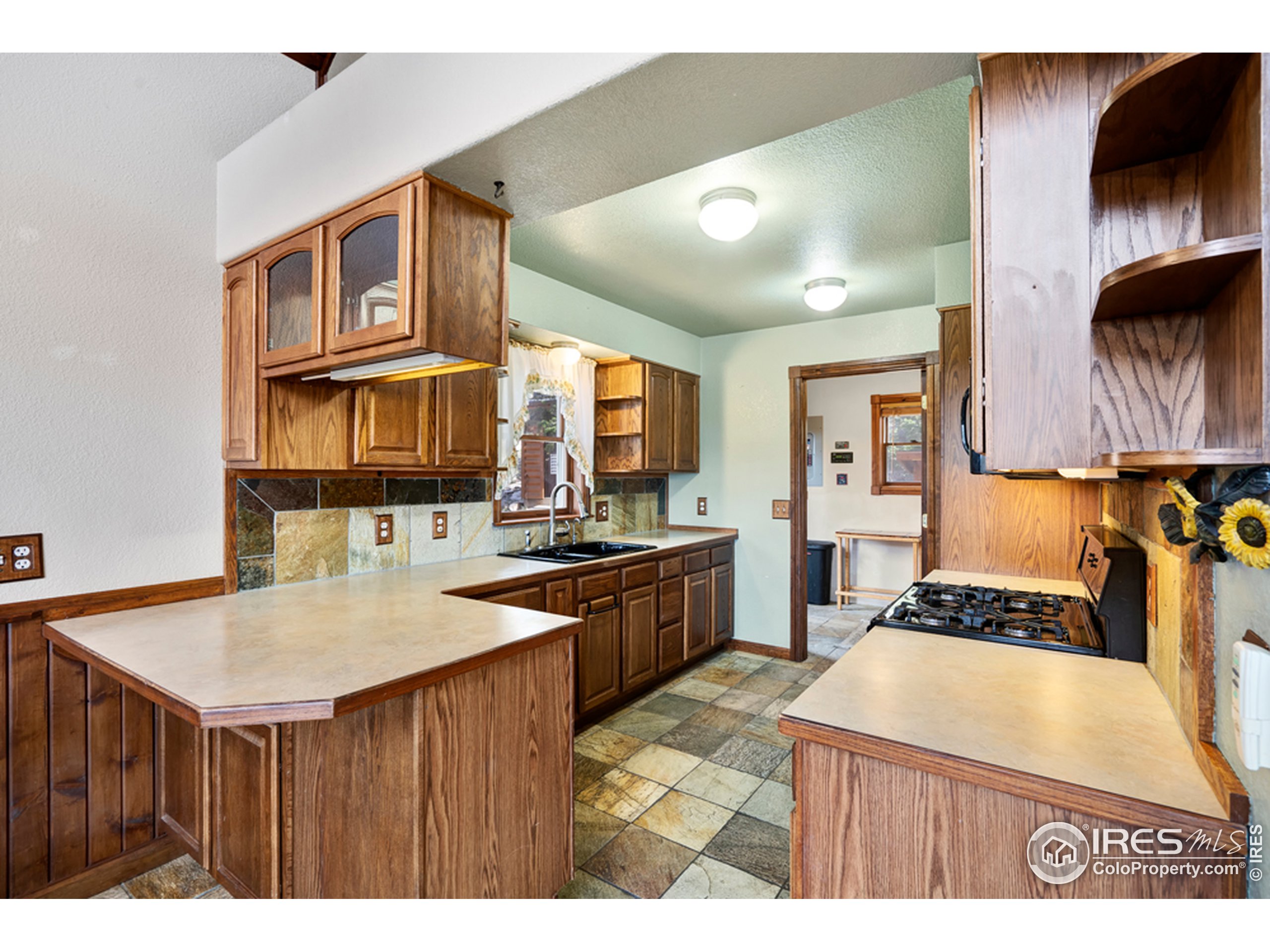 1075 Meadows Drive Drake, CO 80515 - Photo 11 of 30 a kitchen view with appliances a counter space and a view of living room
