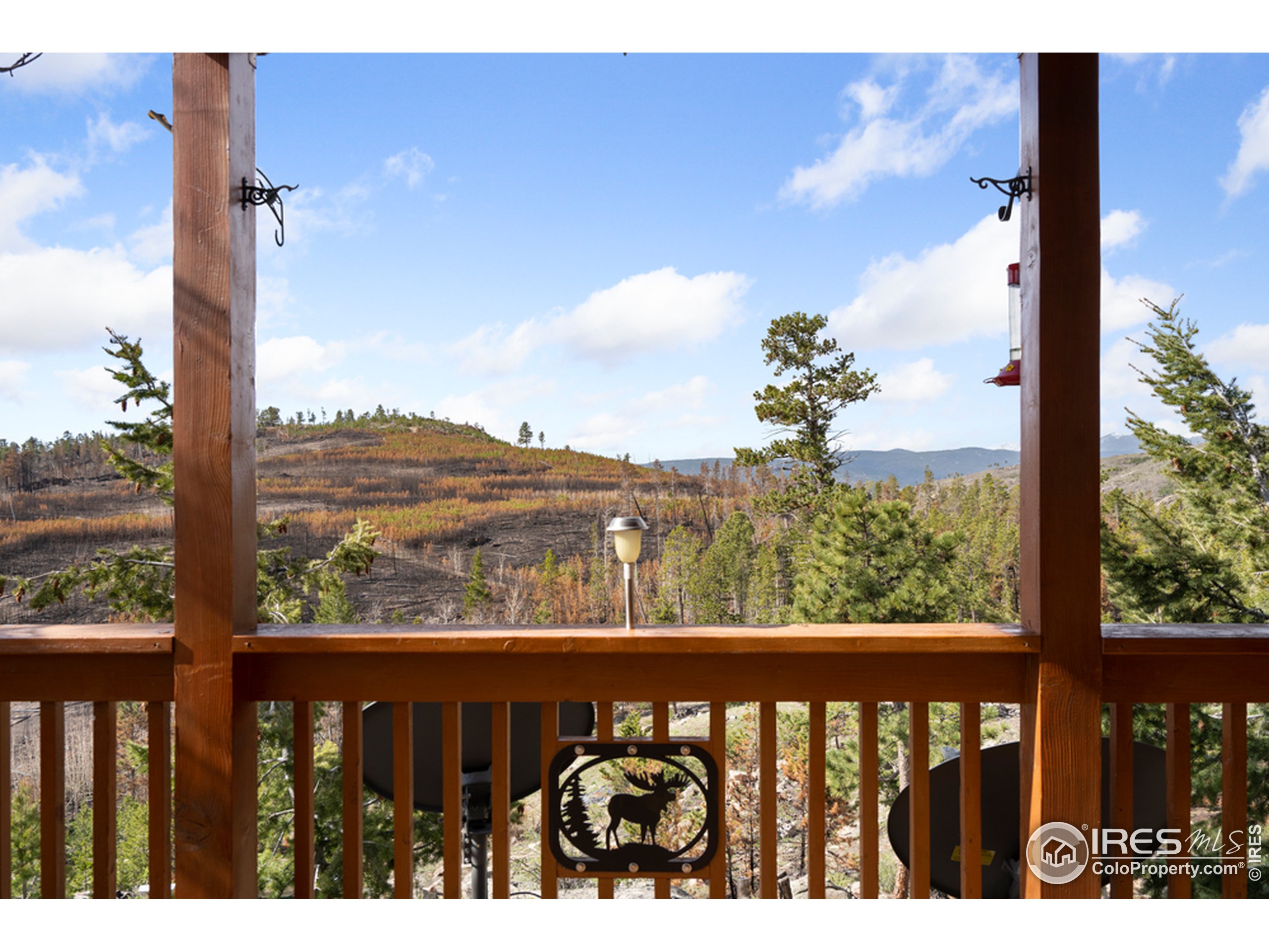 1075 Meadows Drive Drake, CO 80515 - Photo 22 of 30 a view of mountain from a balcony