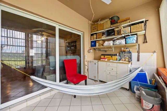 a room with gym equipment