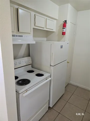 a view of a room with shelves