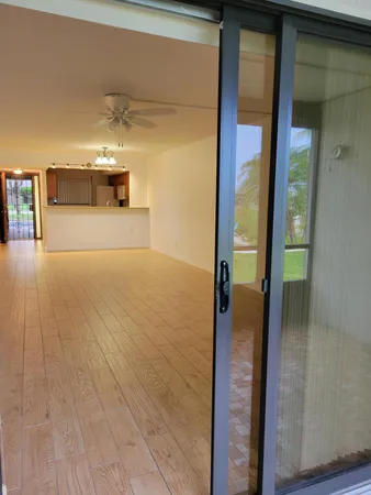 a view of a glass door of the house