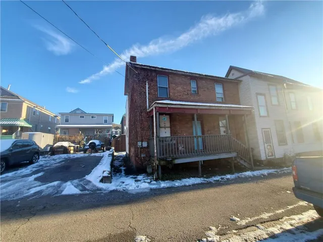 a view of a house with a balcony