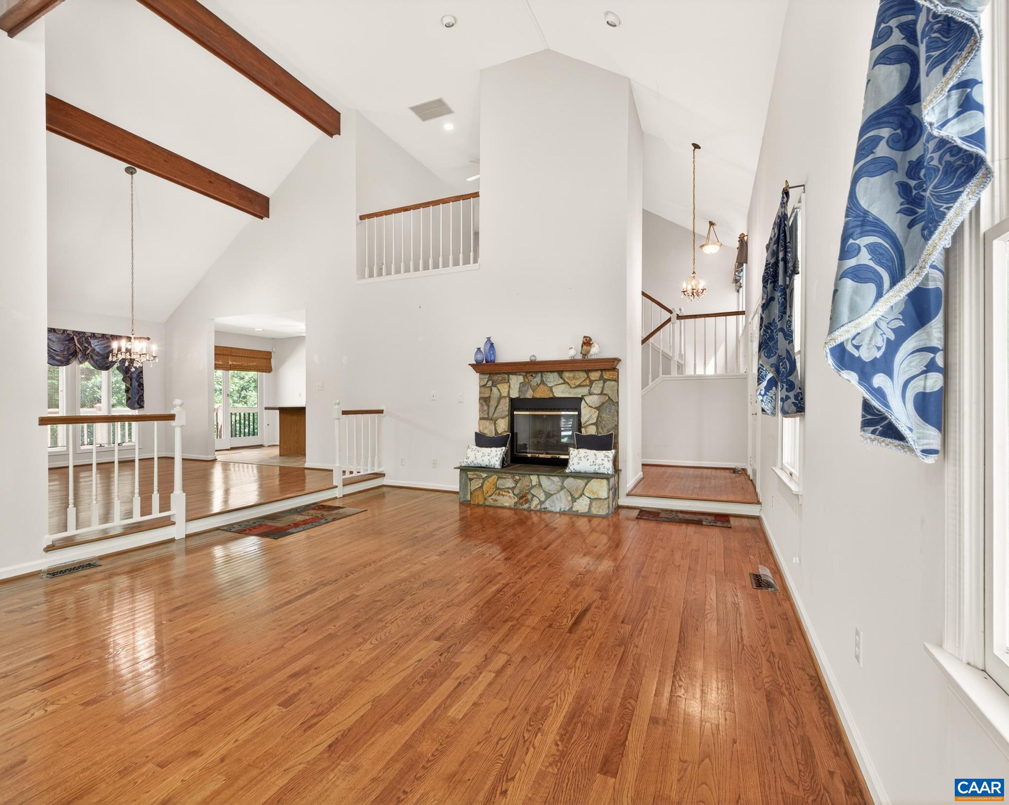 54 Amethyst Road Palmyra, VA 22963 - Photo 13 of 66 Ceiling & Hardwood Floors. Open to the Dining Room and Kitchen