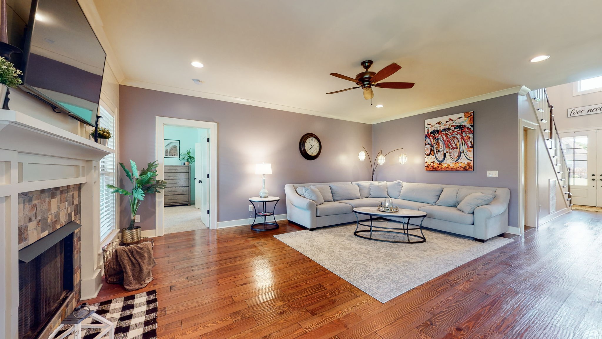 4017 Merryman Lane Murfreesboro, TN 37127 - Photo 14 of 62 a living room with furniture and a fireplace