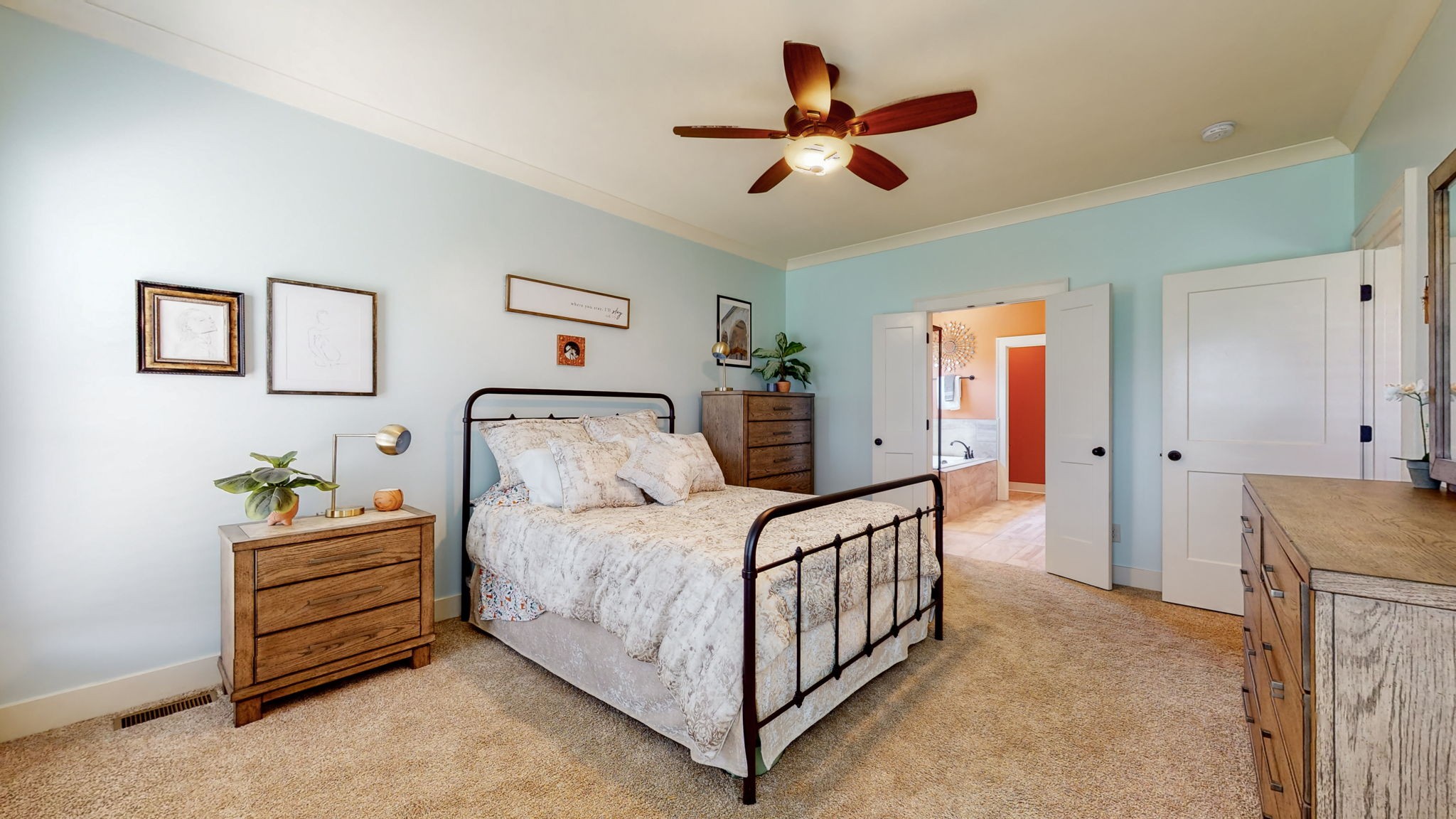 4017 Merryman Lane Murfreesboro, TN 37127 - Photo 23 of 62 a bedroom with a bed and a chandelier