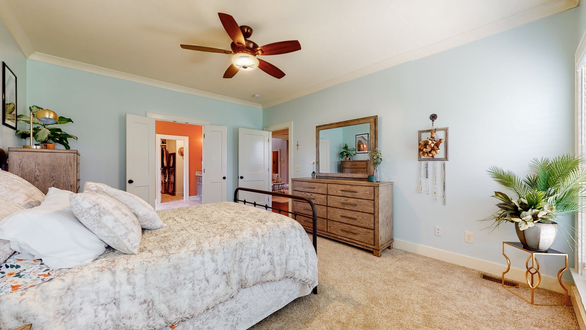4017 Merryman Lane Murfreesboro, TN 37127 - Photo 24 of 62 a bedroom with a bed and a potted plant