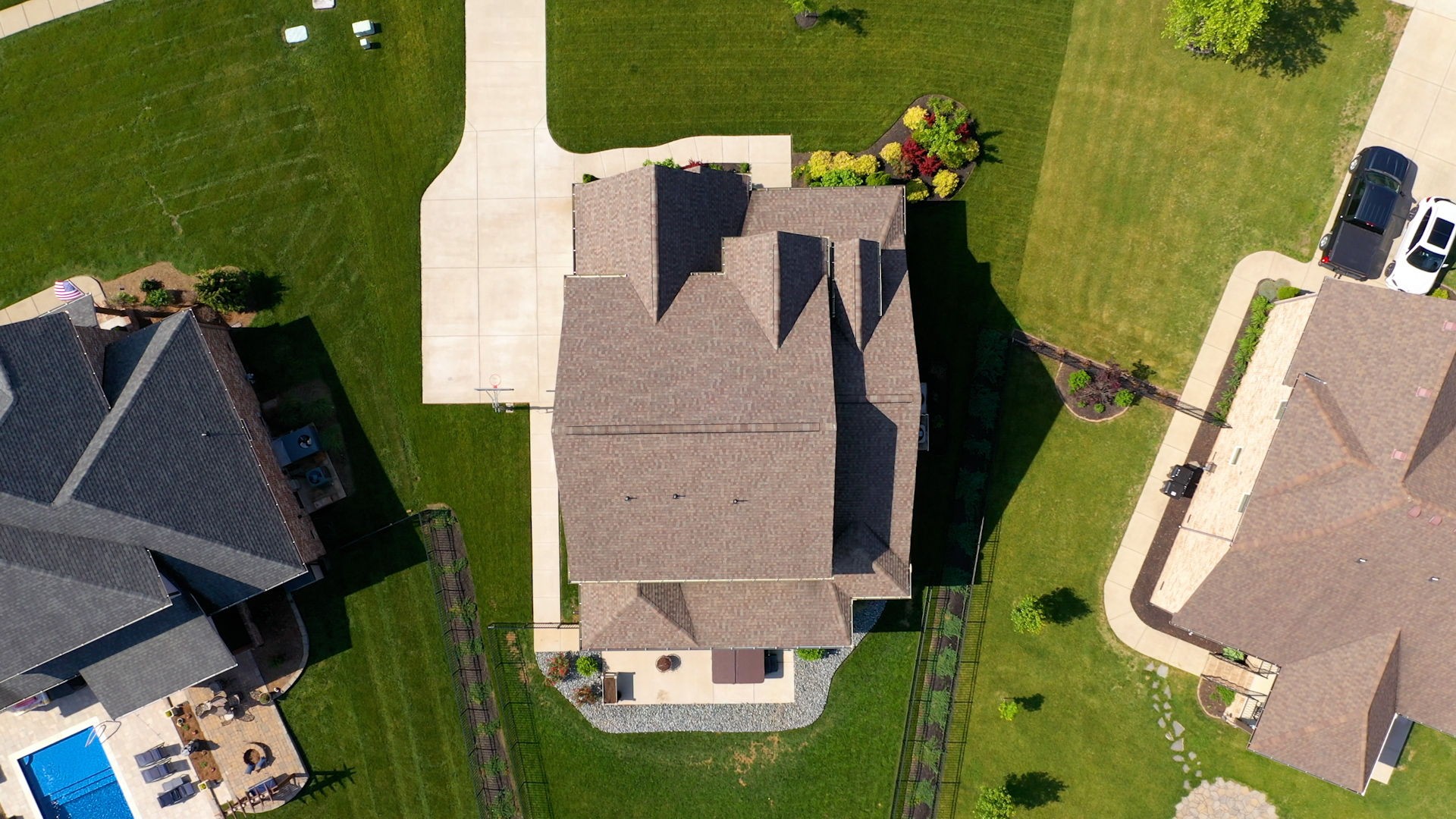 4017 Merryman Lane Murfreesboro, TN 37127 - Photo 51 of 62 an aerial view of a house with a swimming pool
