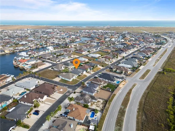 an aerial view of a city