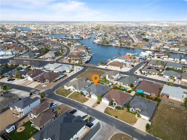 an aerial view of residential building with outdoor space