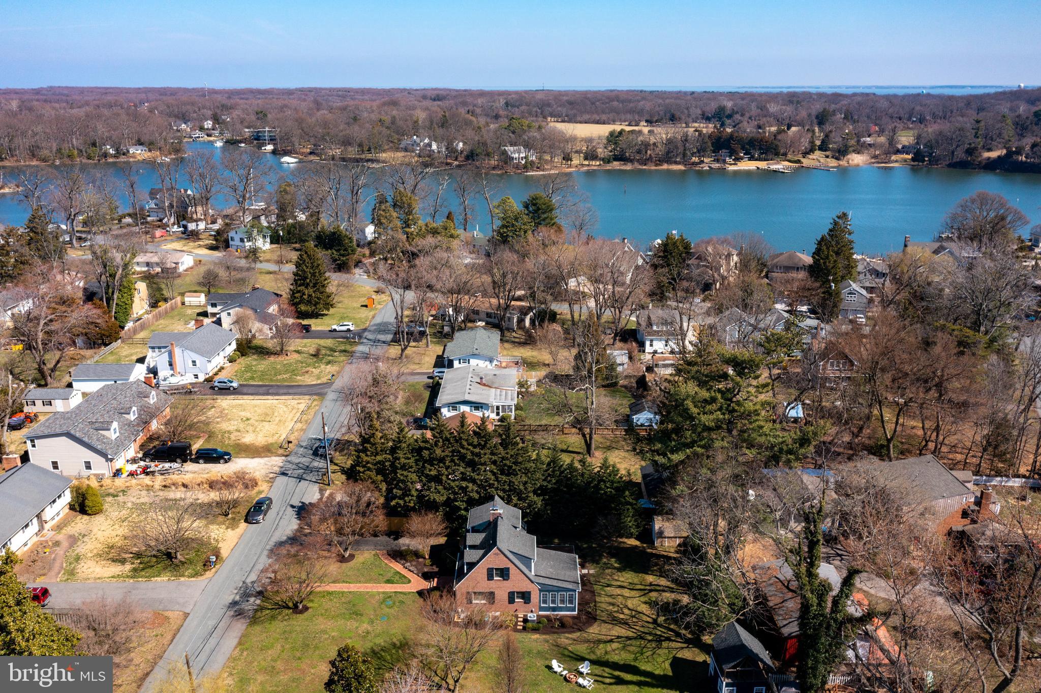 727 Whitehall Beach Road Annapolis, MD 21409 - Photo 42 of 44 an aerial view of a houses with ocean view