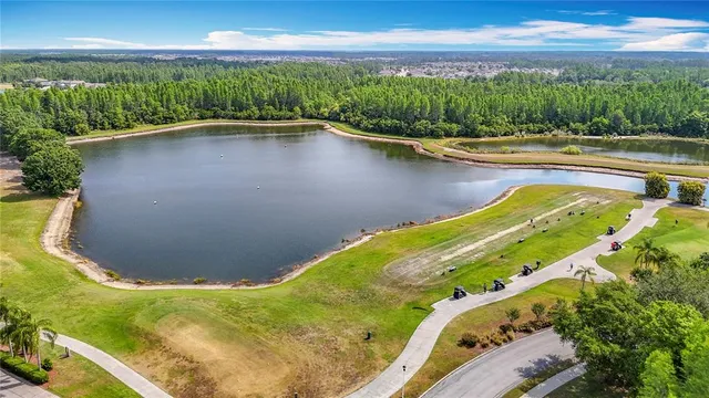 a view of a swimming pool with a outdoor space