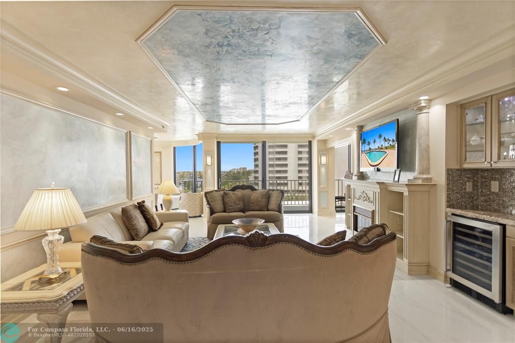 2917 South Ocean Boulevard, Unit 501 Highland Beach, FL 33487 - Photo 5 of 53 Living Room/Wet Bar
