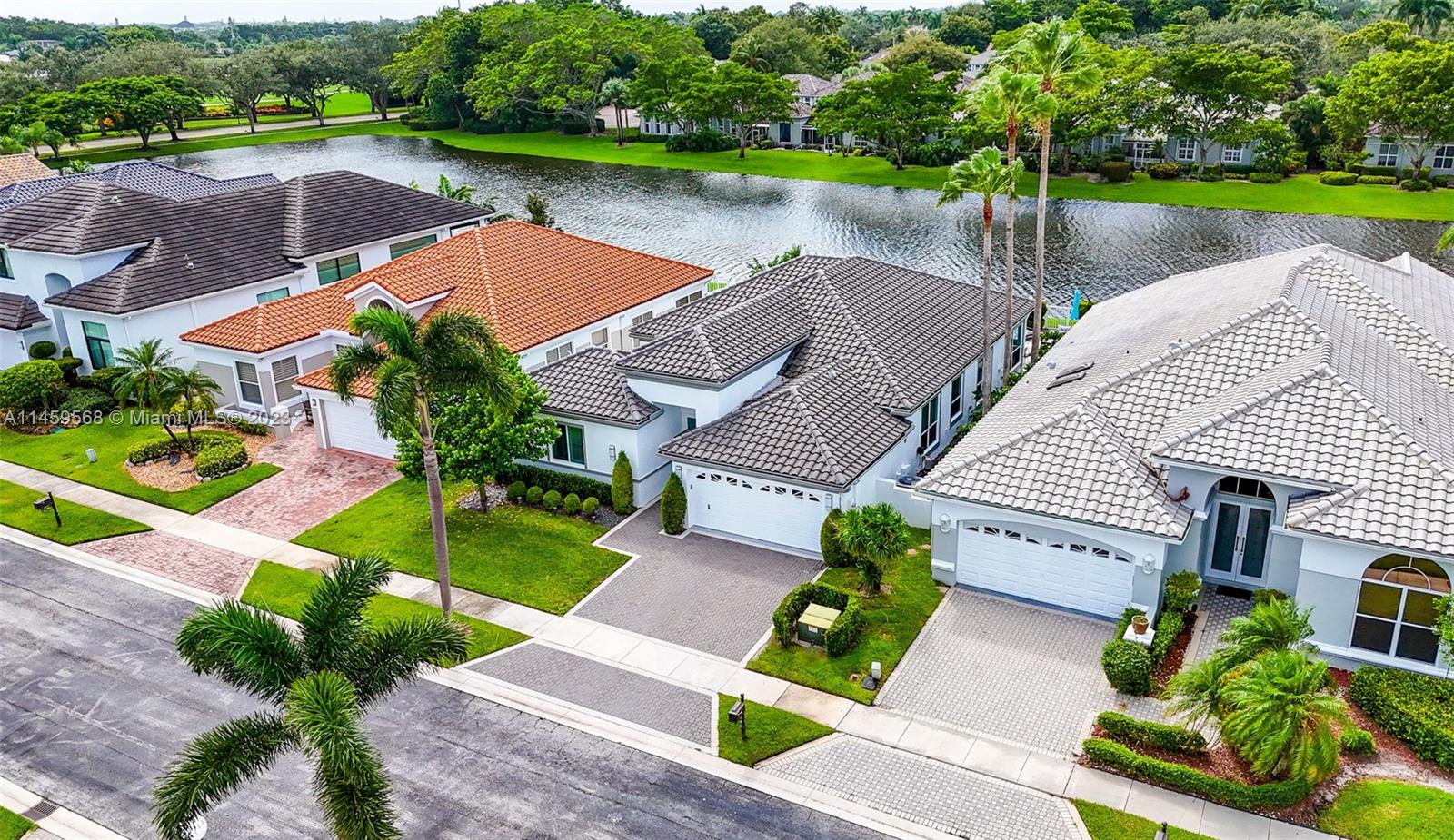 5675 Regency Circle West Boca Raton, FL 33496 - Photo 46 of 74 an aerial view of a house with outdoor space and lake view
